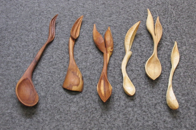 Link to hand carved wood items by Wayne Hall